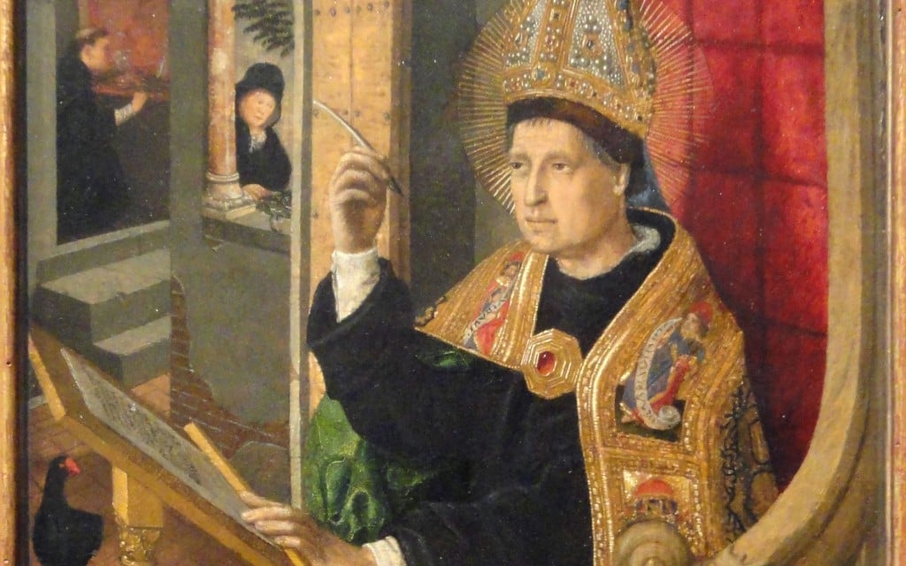 Christian Leadership Entails Rigorous Accountability--Augustine -1- Painting Augustine Seated