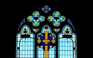 stained glass cross Thomas Aquinas January 28 the cross exemplifies every virtue passion suffering Jesus Christ