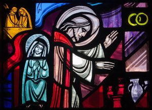 ambrose of milan - coheirs with jesus christ stained glass
