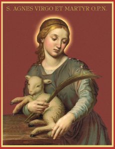 feast St. saint agnes lamb ambrose martyr martyrdom january 21