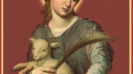 feast St. saint agnes lamb ambrose martyr martyrdom january 21