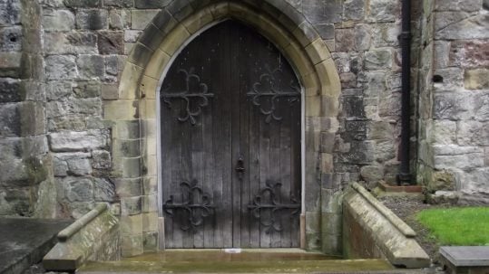 Pilgrimage humility opens doors kingdom of God meek meekness cardinal virtues hinge poverty blessed poor in spirit 22nd Sunday Ordinary c