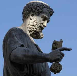 Leo the Great feast of the chair of peter rock with keys February 22