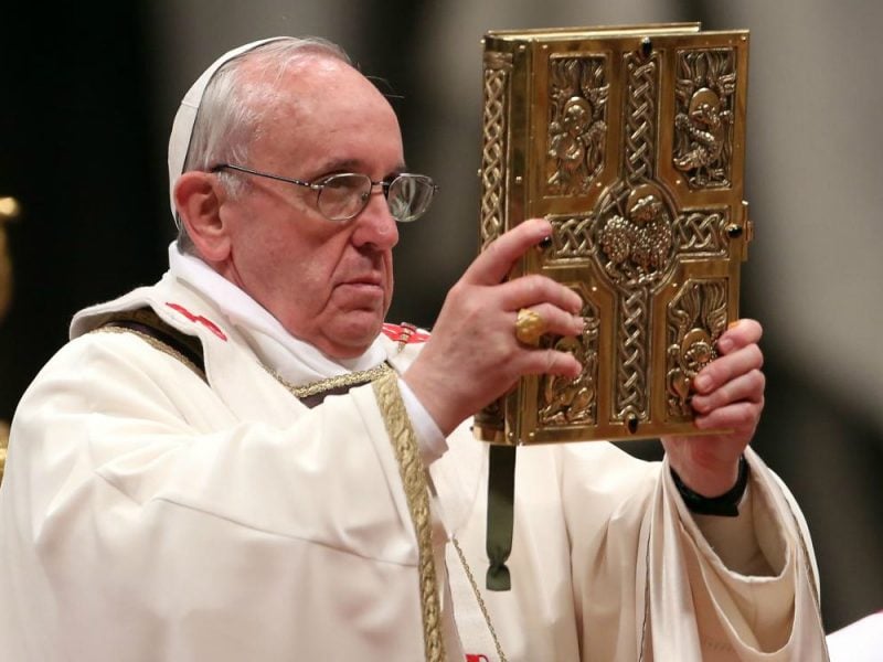 bible pope francis servant truth word papacy scripture authority