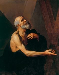 St Andrew praying giuseepe de ribera john chrysostom five paths of repentance contrition, prayer, forgiveness, almsgiving and humility lent