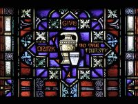 Cuaresma - 40 ideas para aprovechar más la temporada 7 seven corporal spiritual Works of Mercy stained glass give drink to the thirsty