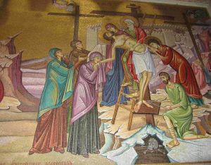 Jesus taken off the cross holy week triduum devotions prayers retreat