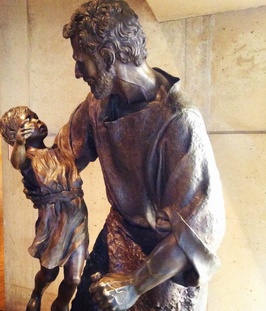 st joseph w child statue