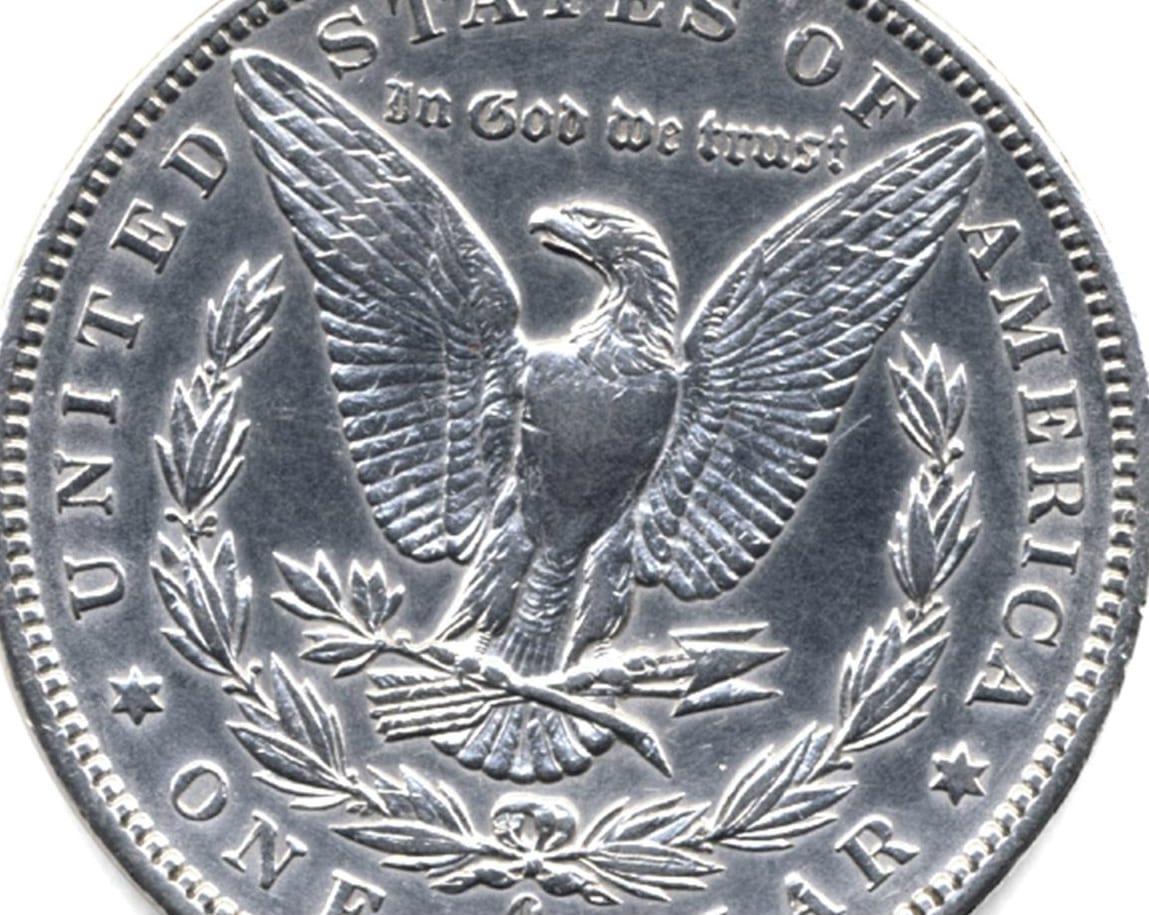 god and mammon silver dollar