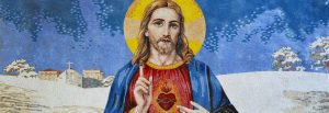 sacred heart of Jesus blood water from his side bonaventure John 19 eucharist baptism sacraments psalm 36 source light life stream sacramental grace