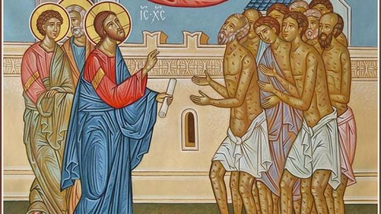 Namaan the Syrian Leprosy ten 10 lepers healing thanksgiving justice