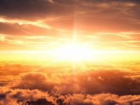sunlight through clouds