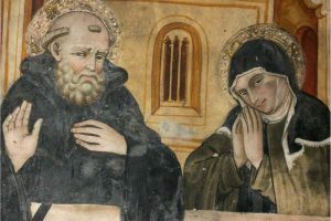 benedict benedictine prayer monestary subiaco scholastica stability podcast option July 11 masonry