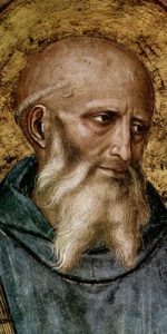 St. Benedict of Nursia patron of Europe civilization ora et labora masonry