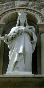 Saint elizabeth of hungary statue conrad of marburg masonry