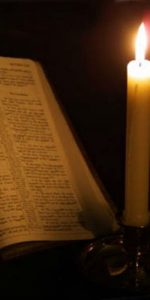 bible by candlelight masonry
