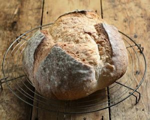 sourdough sour dough metal bread split crown