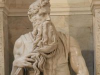 statue of moses at san pietro masonry