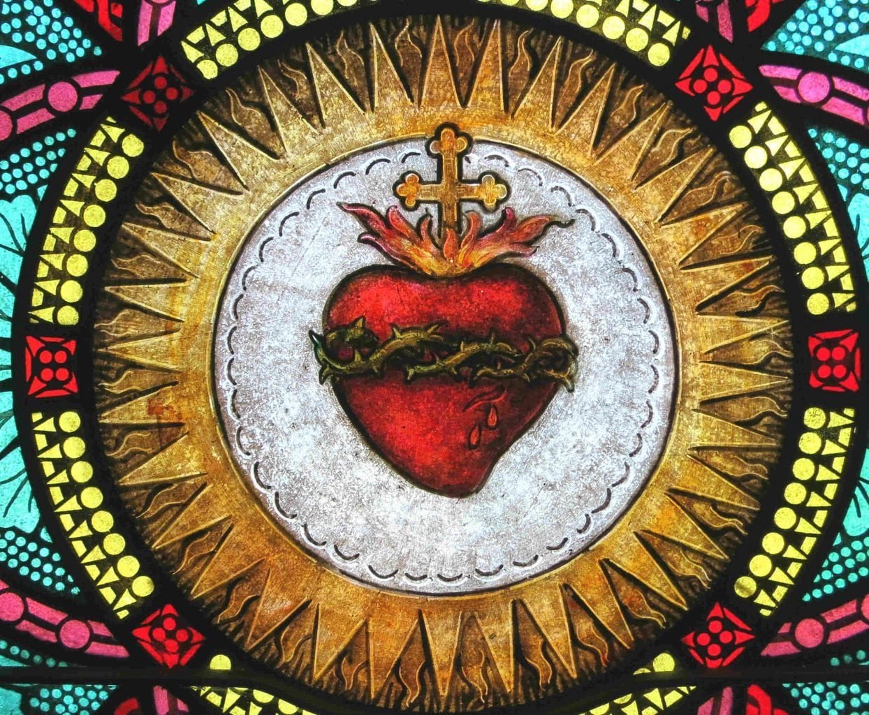 sacred heart of Jesus blood water from his side bonaventure John 19 eucharist baptism sacraments psalm 36 source light life stream sacramental grace