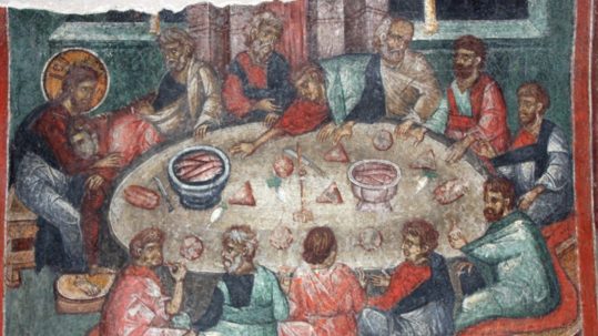 Eucharist Sunday Justin Martyr last supper real presence bread wine body blood Jesus Christ
