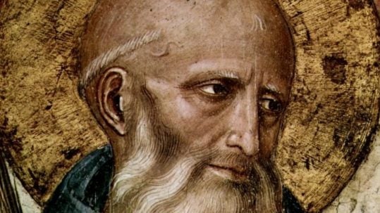 St. Benedict of Nursia patron of Europe civilization ora et labora