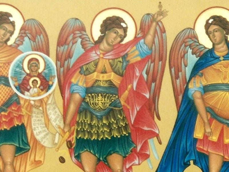 St. Gregory the Great on Archangels angels Michael, Gabriel, Raphael feast September 29