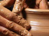 potter's hand clay wheel holy holiness be a saint not a prude spectator purity pleasures vocations called calling call 2nd Sunday Ordinary B witness