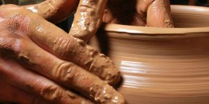 potter's hand clay wheel holy holiness be a saint not a prude spectator purity pleasures vocations called calling call 2nd Sunday Ordinary B witness