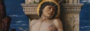 saint sebastian martyrdom arrow arrows tree tied wide