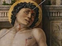 saint st. sebastian martyrdom martyr arrows tree tied wide facebook