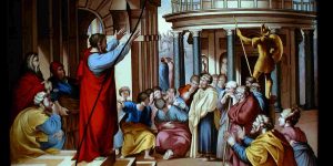 St. Paul Preaching in Athens fifth 5th Sunday Ordinary Time B apostolic mission God good news gospel evangelization Job evangelisation quinta domenica tempo ordinario missione apostolica buona novella evangelizzazione