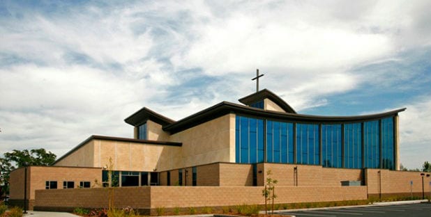 good shepherd catholic church exterior outside outdoors