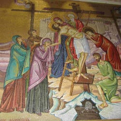 Jesus taken off the cross holy week triduum devotions prayers retreat small