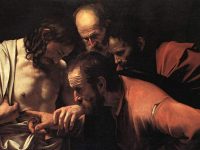 doubting thomas divine mercy sunday octave easter faith Carvaggio
