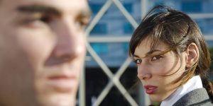 envy jealousy woman looking at man evil seven 7 deadly sins