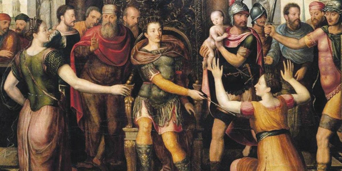 judgement of solomon the rich young man and king solomon