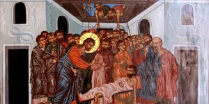 healing paralytic icon Augustine weak sick christians spiritual Paralytic negligent shepherds pastors hidden meaning of Scripture physician