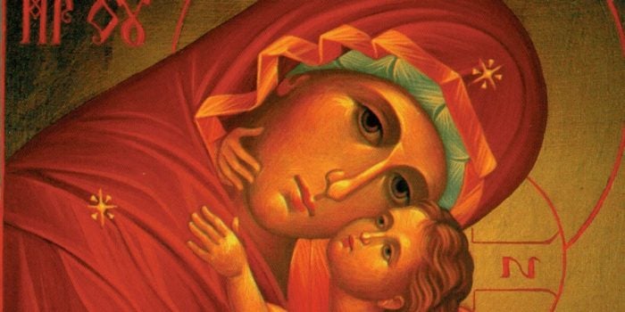 icon mary mother of God tenderness January 1 theotokos hunger for righteousness beatitudes leo the great blessed are the merciful pure in heart mercy purity