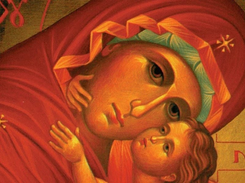 icon mary mother of God tenderness January 1 theotokos hunger for righteousness beatitudes leo the great blessed are the merciful pure in heart mercy purity