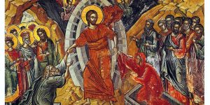 holy Saturday homily jesus descended into harrowing hell descent icon