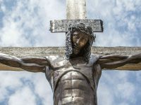 jesus on cross bronze meaning of the cross facebook