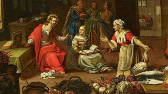 mary martha bethany fullness catholic distraction 16th sunday ordinary c maria marta Betania pienezza cattolica distrazione sedicesima domenica ordinario C facebook