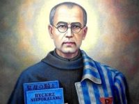 St Maximilian Kolbe Chaplain of Auschwitz martyr hero august 14 die death charity love