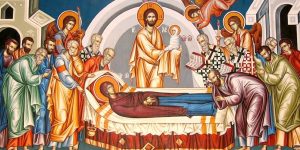 John Damascene Damascus dormition bodily assumption of Virgin Mary heaven assumed falling asleep August 15