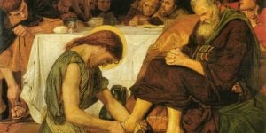 jesus washing peters feet facebook