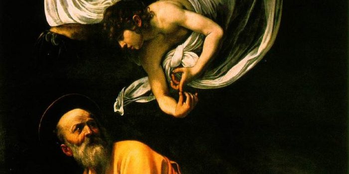 Caravaggio Bede St. Matthew Tax Collector Feast September 21 apostle publican evangelist sinners banquet eyes of mercy