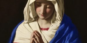 birthday nativity birth blessed virgin Mary Andrew of Crete September 8 theotokos mother of God Giovanni Battista Salvi da Sassoferrato
