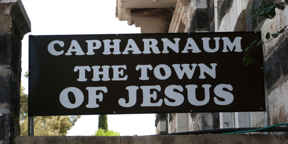 the town of jesus sign