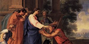 man born blind mud sacraments