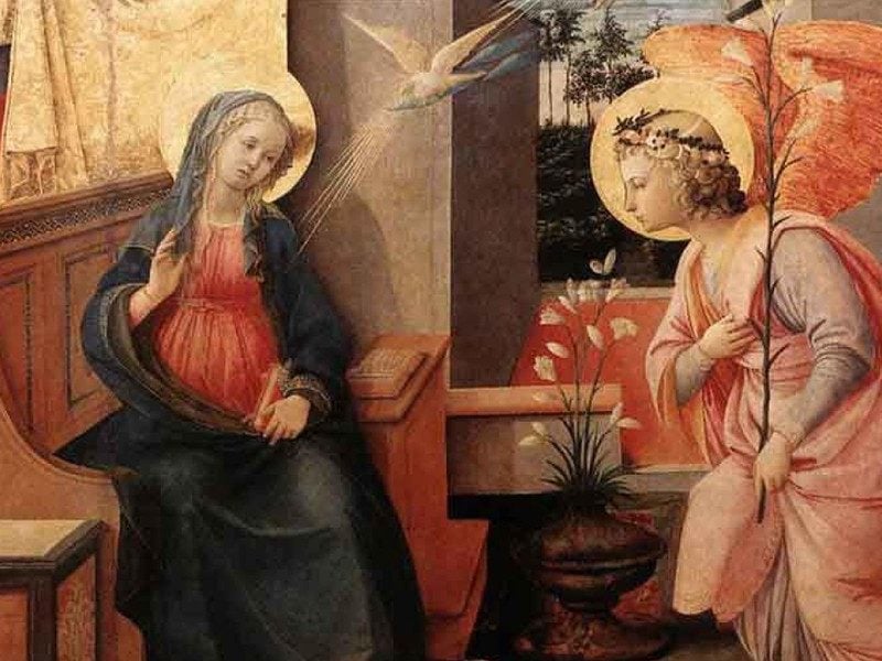 annunciation mary fra filippo lippi facebook d. 1469